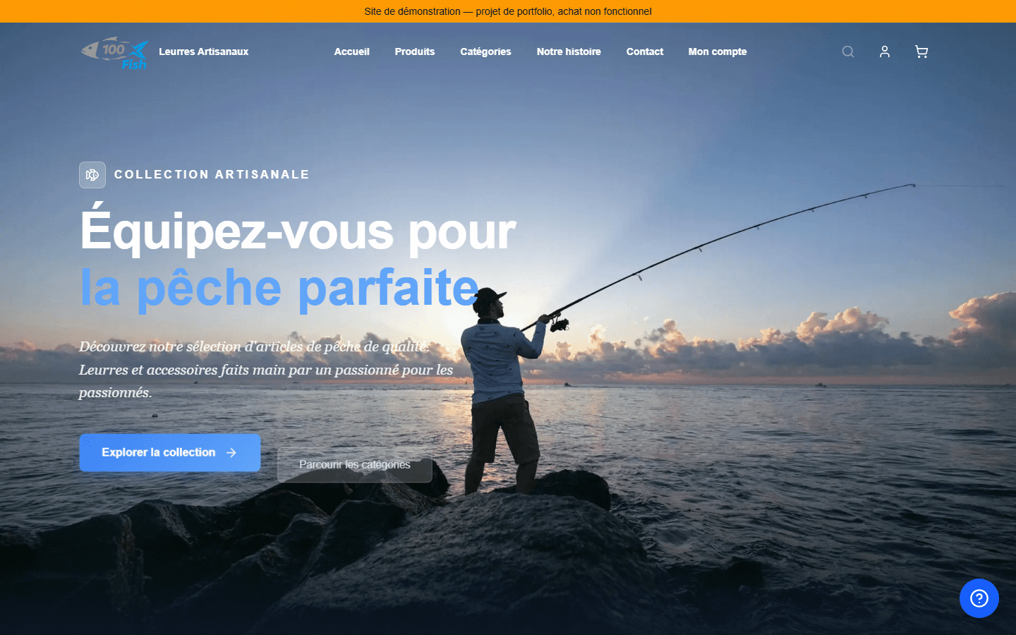 Aperçu du site 100fish.fr